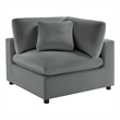 Comfort Pointe Casella Modular 2-Piece Sofa in Charcoal Performance Fabric