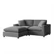 Comfort Pointe Casella Modular 3-piece Chofa in Charcoal Performance Fabric