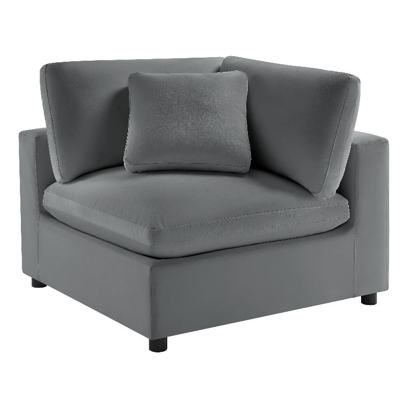 Comfort Pointe Casella Modular 3-piece Chofa in Charcoal Performance Fabric
