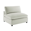 Comfort Pointe Casella Armless Slipper Chair in Ivory Performance Fabric