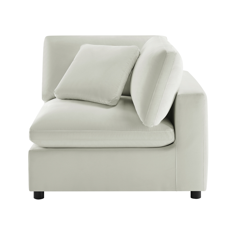 Comfort Pointe Casella Corner Wedge Chair in Ivory Performance Fabric
