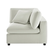 Comfort Pointe Casella Corner Wedge Chair in Ivory Performance Fabric
