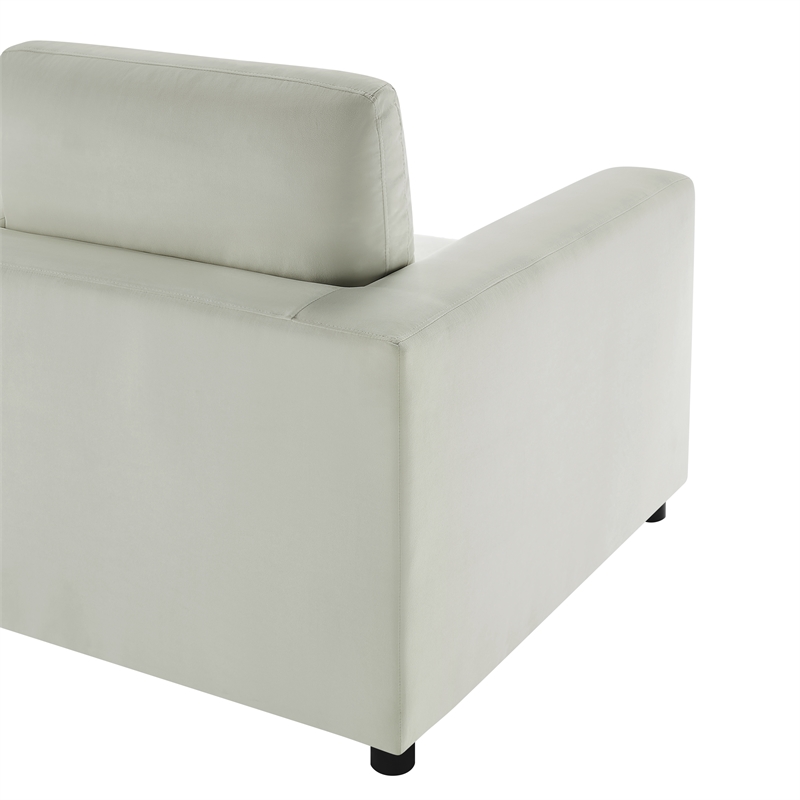 Comfort Pointe Casella Corner Wedge Chair in Ivory Performance Fabric