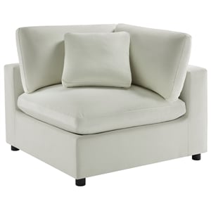 Comfort Pointe Casella Corner Wedge Chair in Ivory Performance Fabric
