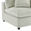 Comfort Pointe Casella Corner Wedge Chair in Ivory Performance Fabric