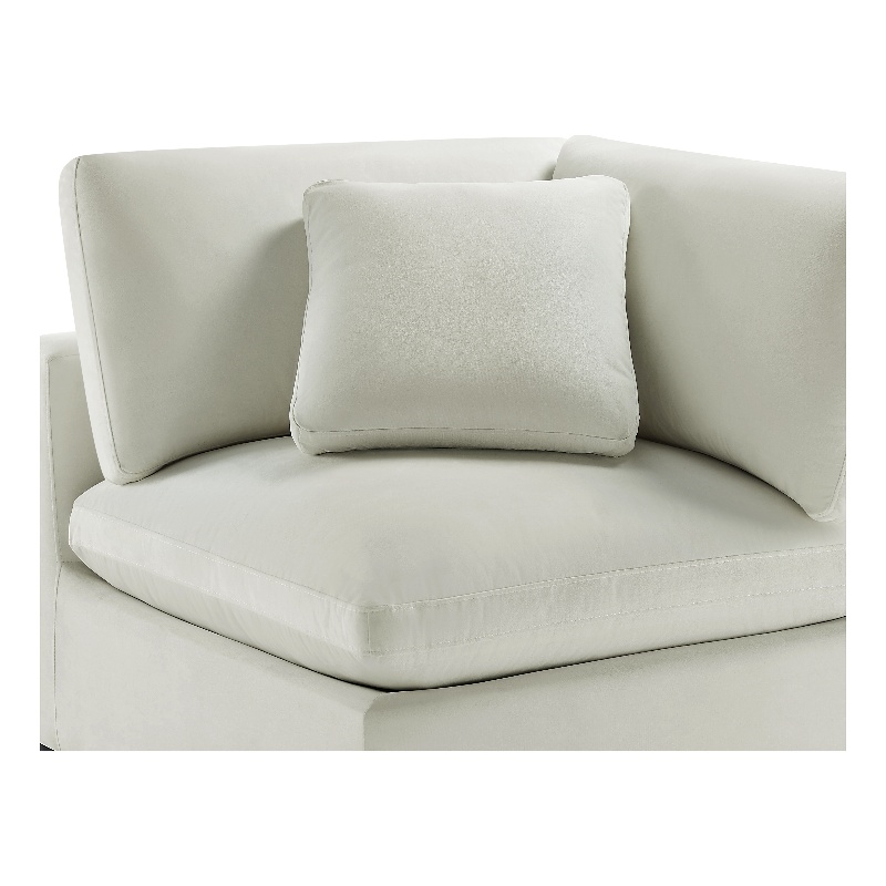Comfort Pointe Casella Corner Wedge Chair in Ivory Performance Fabric