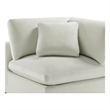 Comfort Pointe Casella Corner Wedge Chair in Ivory Performance Fabric