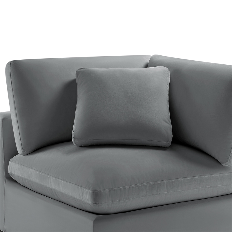 Comfort Pointe Casella Modular 5-PC XL Sectional in Charcoal Performance Fabric
