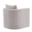 Comfort Pointe Sheldon Beige Linen Fabric Swivel Barrel Chair