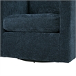 Comfort Pointe Sheldon Navy Blue Fabric Swivel Barrel Accent Chair