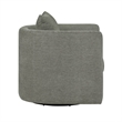 Comfort Pointe Sheldon Dark Gray Fabric Swivel Barrel Accent Chair