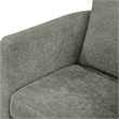 Comfort Pointe Sheldon Dark Gray Fabric Swivel Barrel Accent Chair