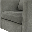 Comfort Pointe Sheldon Dark Gray Fabric Swivel Barrel Accent Chair
