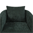 Comfort Pointe Sheldon Kelly Green Fabric Swivel Barrel Chair