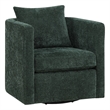 Comfort Pointe Sheldon Kelly Green Fabric Swivel Barrel Chair