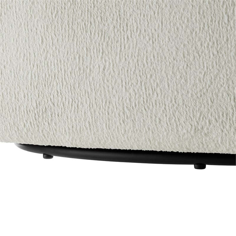 Comfort Pointe Sheldon Ivory Performance Fabric Swivel Barrel Chair