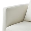 Comfort Pointe Sheldon Ivory Performance Fabric Swivel Barrel Chair