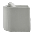 Comfort Pointe Sheldon Gray Performance Fabric Swivel Barrel Chair
