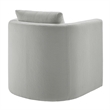 Comfort Pointe Sheldon Gray Performance Fabric Swivel Barrel Chair