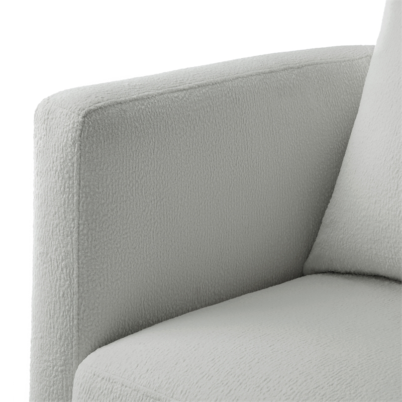 Comfort Pointe Sheldon Gray Performance Fabric Swivel Barrel Chair