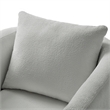 Comfort Pointe Sheldon Gray Performance Fabric Swivel Barrel Chair