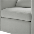 Comfort Pointe Sheldon Gray Performance Fabric Swivel Barrel Chair