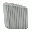 Comfort Pointe Audrey Ultra Plush Gray Wide Cord-like Fabric Swivel Barrel Chair
