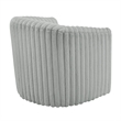 Comfort Pointe Audrey Ultra Plush Gray Wide Cord-like Fabric Swivel Barrel Chair