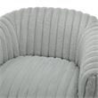 Comfort Pointe Audrey Ultra Plush Gray Wide Cord-like Fabric Swivel Barrel Chair