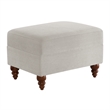 Comfort Pointe Clarendon Beige Fabric Upholstered Accent Chair and Ottoman
