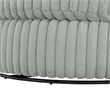 Comfort Pointe Meryl Gray Wide Cord-like Plush Fabric Oversized Swivel Chair