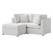 Comfort Pointe Chandler 3-Piece Ivory Performance Fabric Chofa
