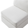 Comfort Pointe Chandler Ivory Performance Fabric Armless Chair