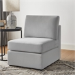 Comfort Pointe Chandler Gray Performance Fabric Armless Chair