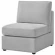 Comfort Pointe Chandler Gray Performance Fabric Armless Chair
