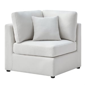 Comfort Pointe Chandler Ivory Performance Fabric Corner Wedge Accent Chair