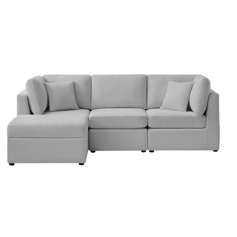 Comfort Pointe Chandler 4-PC XL Gray Performance Fabric Chofa