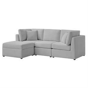 Comfort Pointe Chandler 4-PC XL Gray Performance Fabric Chofa