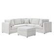 Comfort Pointe Chandler 6-PC Ivory Performance Fabric Sectional
