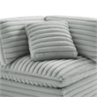 Comfort Pointe Julia 2-piece Sofa in Plush Gray Cord-like Fabric