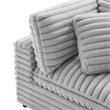 Comfort Pointe Julia 2-piece Sofa in Plush Gray Cord-like Fabric