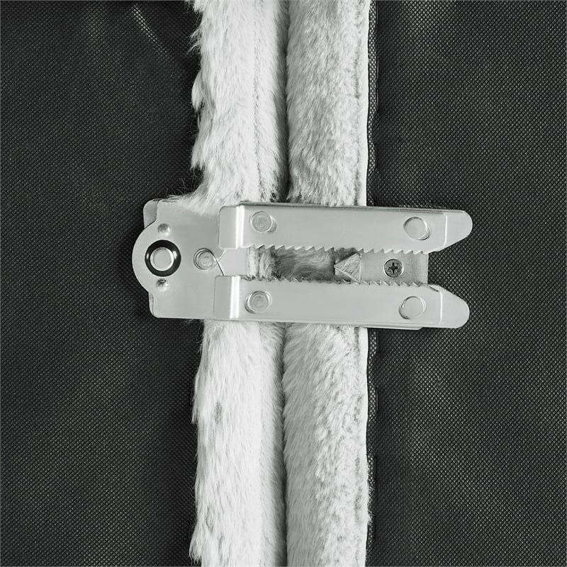 Comfort Pointe Julia 2-piece Sofa in Plush Gray Cord-like Fabric