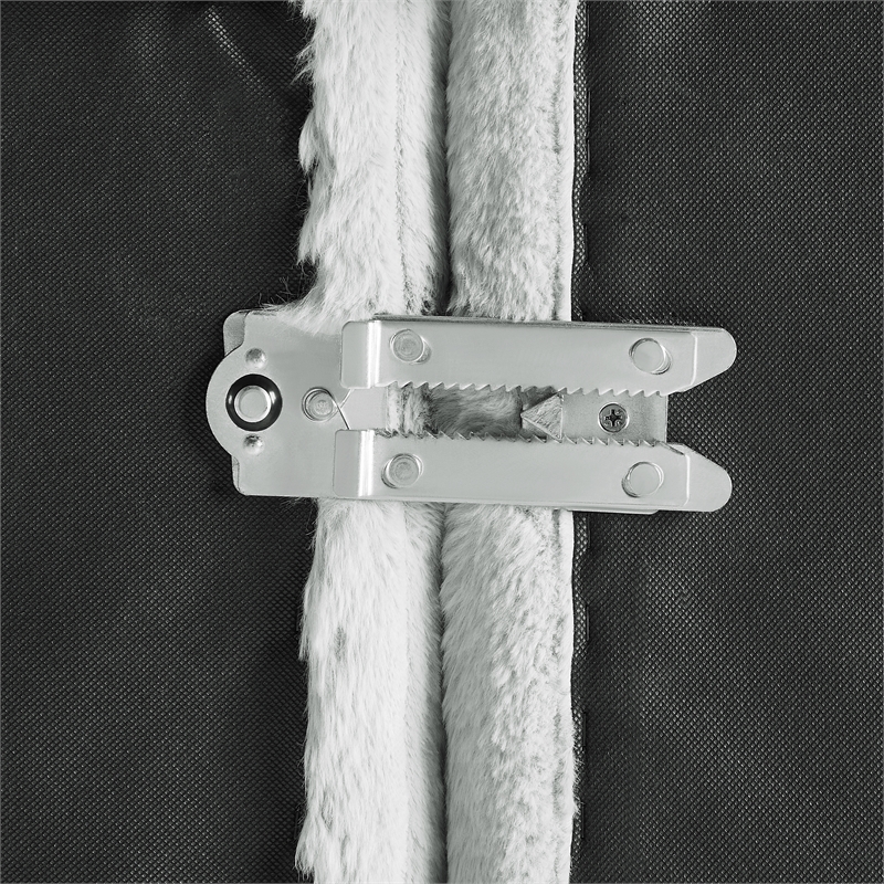 Comfort Pointe Julia 3-piece Chofa in Plush Gray Cord-like Fabric