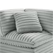 Comfort Pointe Julia 4-piece Chofa Sectional in Plush Gray Cord-like Fabric
