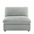 Comfort Pointe Julia 5-piece Sectional in Plush Gray Cord-like Fabric