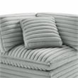 Comfort Pointe Julia 5-piece Sectional in Plush Gray Cord-like Fabric