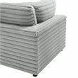 Comfort Pointe Julia 6-piece Sectional in Plush Gray Cord-like Fabric