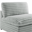 Comfort Pointe Julia 6-piece Nest Sectional in Plush Gray Cord-like Fabric