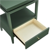 Comfort Pointe Opava Vintage Green Wood 1-drawer Nightstand with Floating Top
