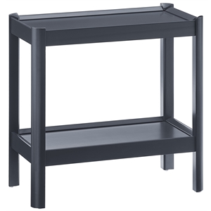 Comfort Pointe Yukon Matte Black Wood Farmhouse Style Accent Table